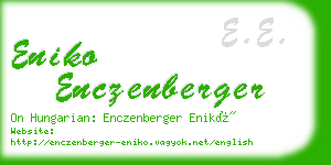 eniko enczenberger business card